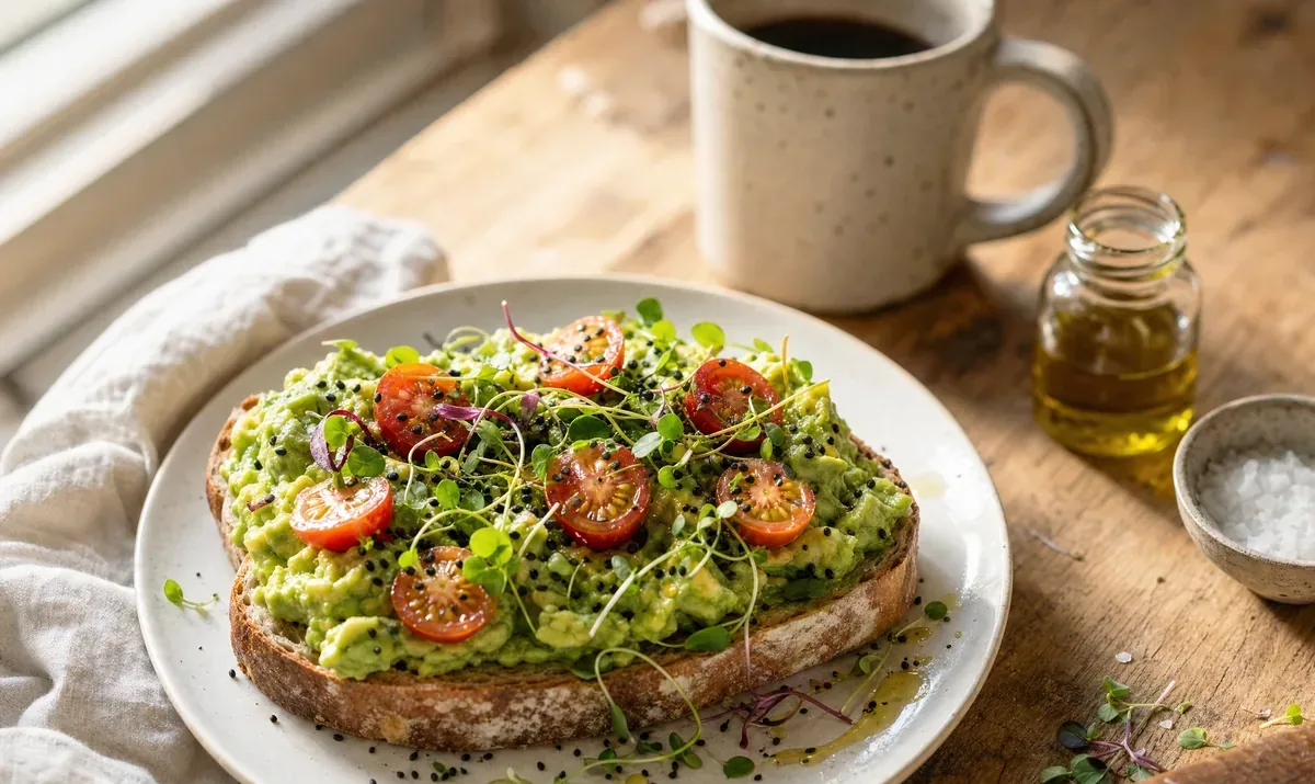 Tost z Awokado — śniadanie